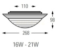 BRIO 2D BR16 PRZEZROCZYSTA IP54