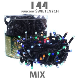 Lampki choinkowe zewnętrzne LED-144 mix