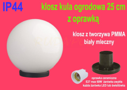 Klosz kula mleczna 250 k-120 z podstawą