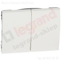 LEGRAND SISTENA KLAWISZ PODWÓJNY ARCTIC 777012