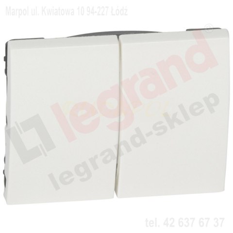 LEGRAND SISTENA KLAWISZ PODWÓJNY ARCTIC 777012