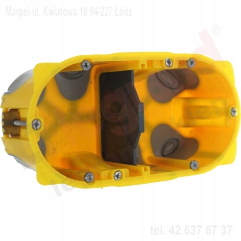Batibox Puszka podwójna z membraną 50 mm (080032) Batibox Puszka podwójna z membraną 50 mm (080032)
