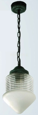 Lampa ogrodowa wisząca DOME 300 czarna