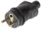 WTYCZKA GUMOWA CZARNA IP44 (50114)