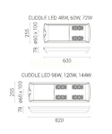 OPRAWA CUDDLE LED 72 4000K OPTYKA T3