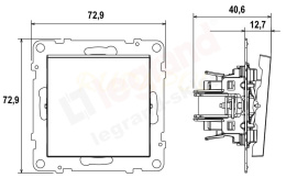 SUNO Łącznik potrójny 20A ALUMINIUM (721303)