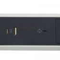 PRZEDŁUŻACZ 5X2P+Z+USB przeciwprzepięciowy (049421)