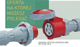 gniazdo siłowe stałe 16A 400V 3P+Z+N IP44 (555159)