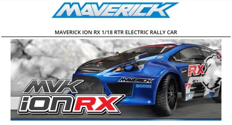 Samochód zdalnie sterowany Maverick iON RX PTR 1/18