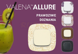 VALENA ALLURE Gniazdo 2P+Z białe