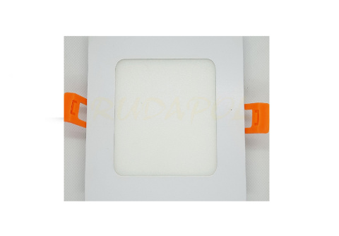 Oprawa downlight LED 6W biała kwadratowa 380lm
