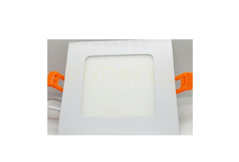 Oprawa downlight LED 6W biała kwadratowa 380lm