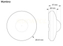 CZUJNIK RUCHU sufitowy 1200W 360ST BIAŁY (DR-06W)