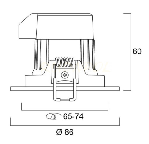 Oprawa Sylvania LED 6,5W START SPOT LED IP65