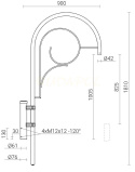 Wysięgnik aluminium WA-14/1 anodowany