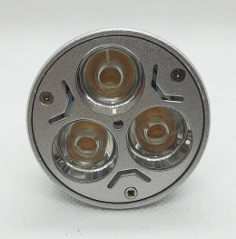 Żarówka LED GU10 230V 3X1W ciepłabiała