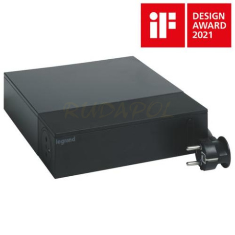PRZEDŁUŻACZ 4X2P+Z+4X2P PRZEPIĘCIOWY Czarny (049430) PRZEDŁUŻACZ 4X2P+Z+4X2P PRZEPIĘCIOWY Czarny (049430)