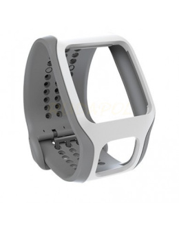 Pasek do zegarka cardio GPS TomTom Szary/Biały