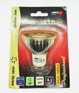 ZARÓWKA LED GU10 5W 51MM 230V(4,3W)