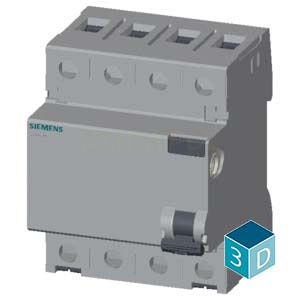 WYŁ. RÓŻNICOWOPRĄDOWY 63A 300mA AC 4P (5SV4646-0) WYŁ. RÓŻNICOWOPRĄDOWY 63A 300mA AC 4P (5SV4646-0)