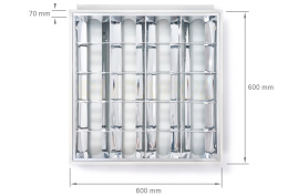 OPRAWA RASTROWA WP 600x600 4x18W PAR