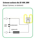 F162D/827/2P 16W ŚWIETLÓWKA 2D