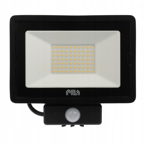 NAŚWIETLACZ LED IP65 50W 4000K CZARNY z czujnikiem ruchu