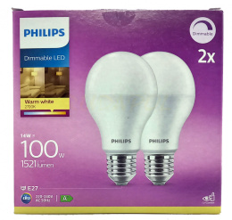 Żarówka LED 14W E27 odpowiednik 100W karton 2 szt.