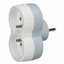 Rozgałęźnik 2x2P+Z pionowy (50638)