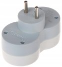 Rozgałęźnik 2x2P+Z pionowy (50638)