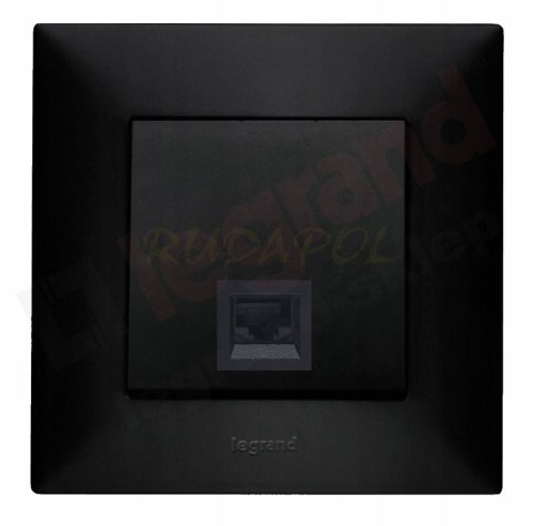 NILOE STEP Gniazdo komputerowe RJ45 czarne kpl