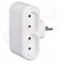 Rozgałęźnik 4x2P 6A biały LEGRAND (50650)